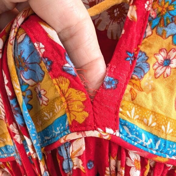 R. Vivimos Bohemian Long Sleeve Floral Dress Small - Picture 6 of 9